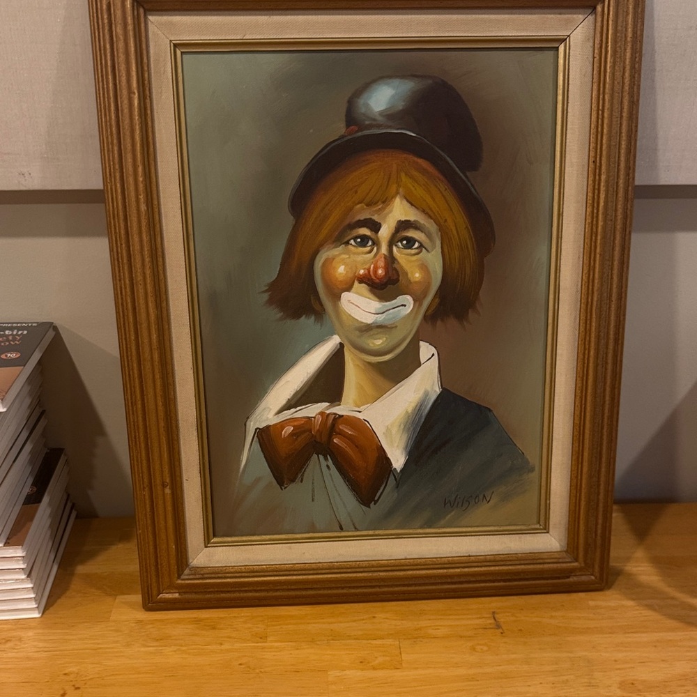 Wilson Clown Portrait with Brown and Black Accents